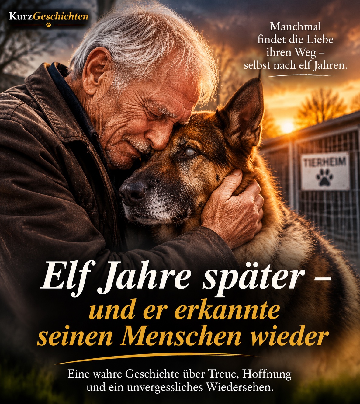 Elf Jahre lang glaubte ein pensionierter Polizist, sein geliebter Schäferhund sei tot. Doch dann entdeckte eine Tierheimmitarbeiterin einen alten Mikrochip – un